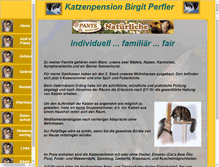 Tablet Screenshot of katzenpension-forstern.de